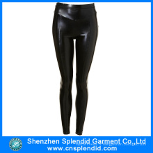 Vente en gros en gros de style coréen Shiny Sexy Leggings en cuir